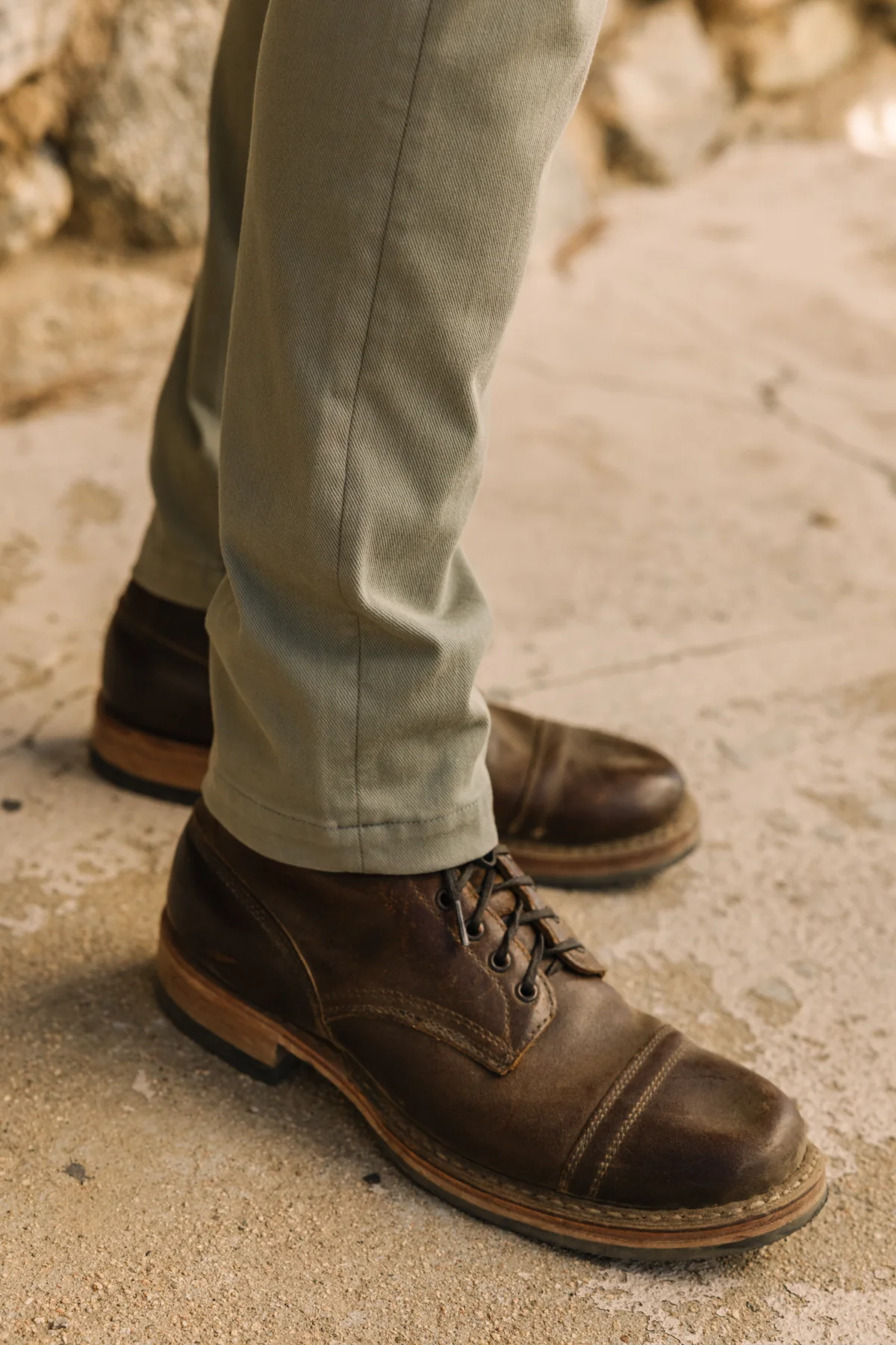 The Axe Slim Denit® Chino - Sage - Image 7