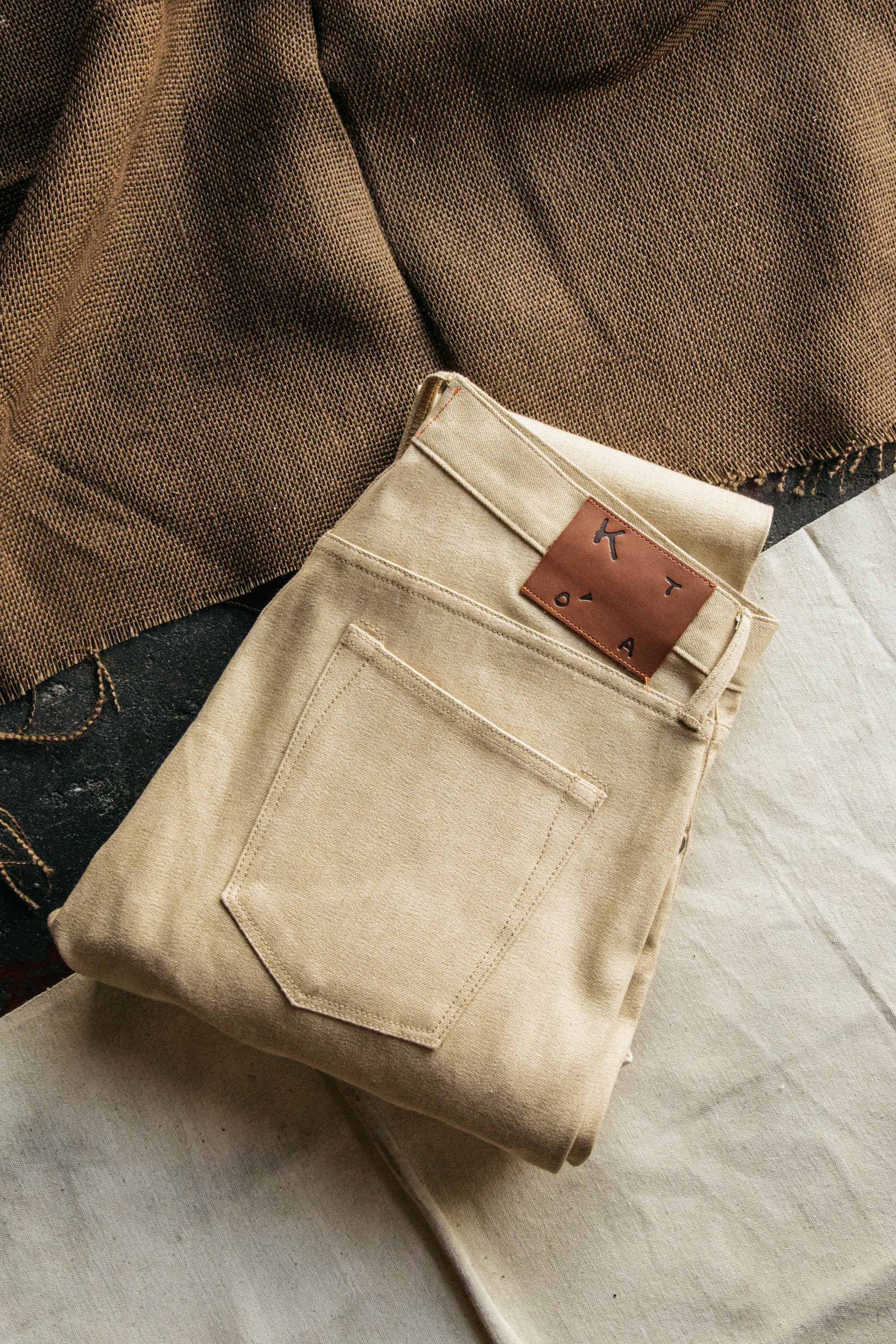 The Pen Slim - Beige Raw 10.5oz Selvedge - Image 5