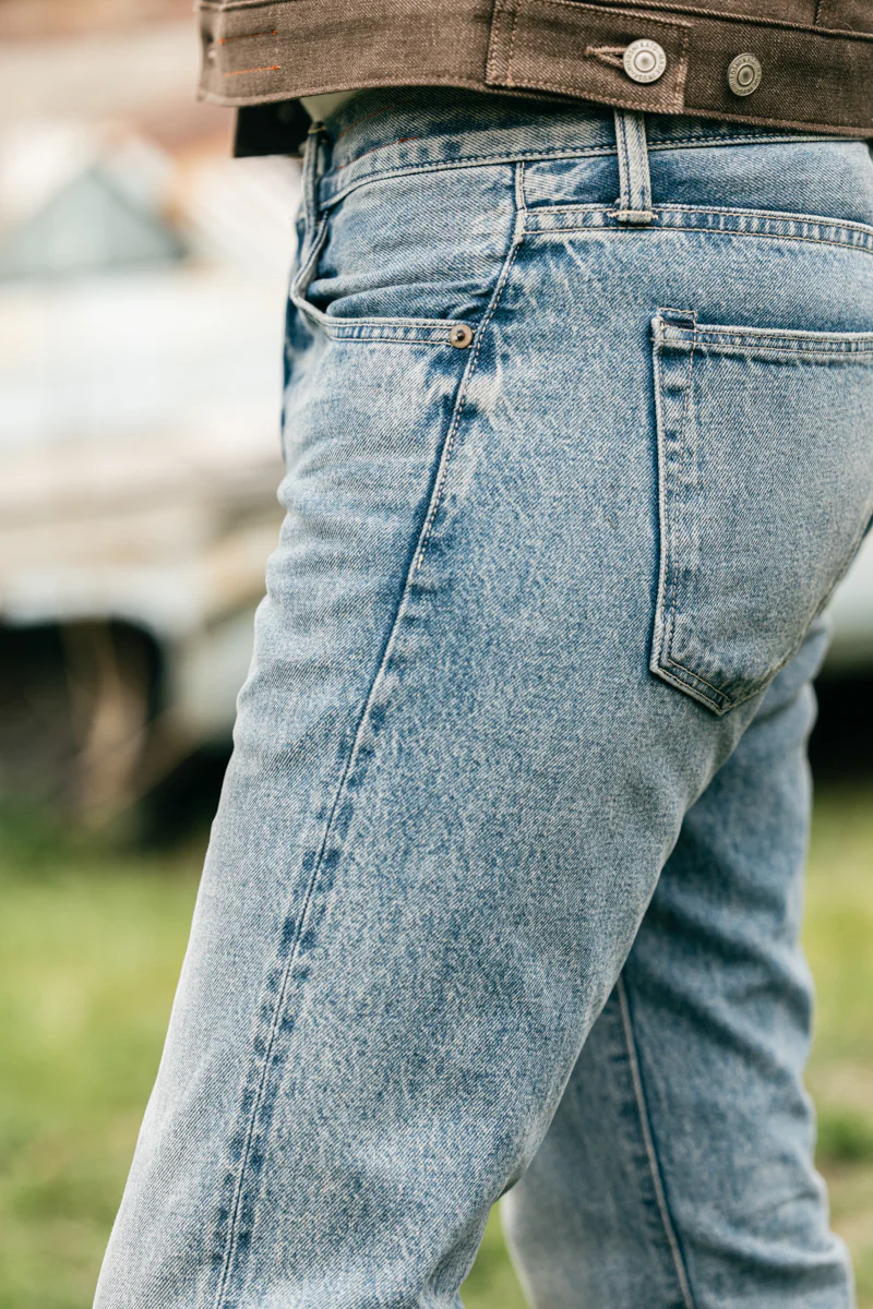 The Pen Slim Natural Slub Indigo - Lou 12.5oz Selvedge - Image 6