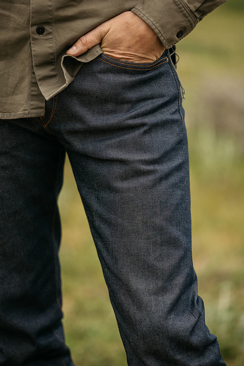 The Hammer Straight Natural Slub Indigo - Raw 12.5oz Selvedge - Image 4