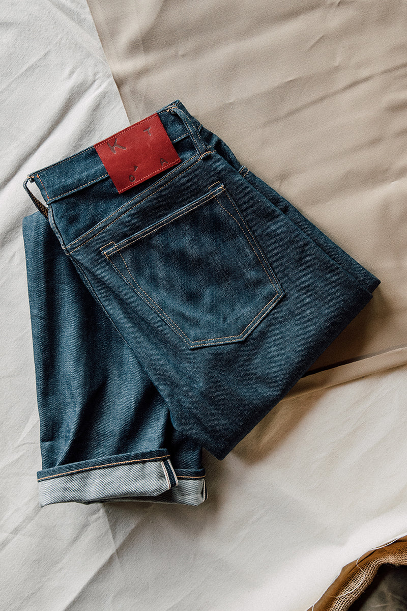 The Hammer Straight Natural Slub Indigo - Raw 12.5oz Selvedge - Image 6