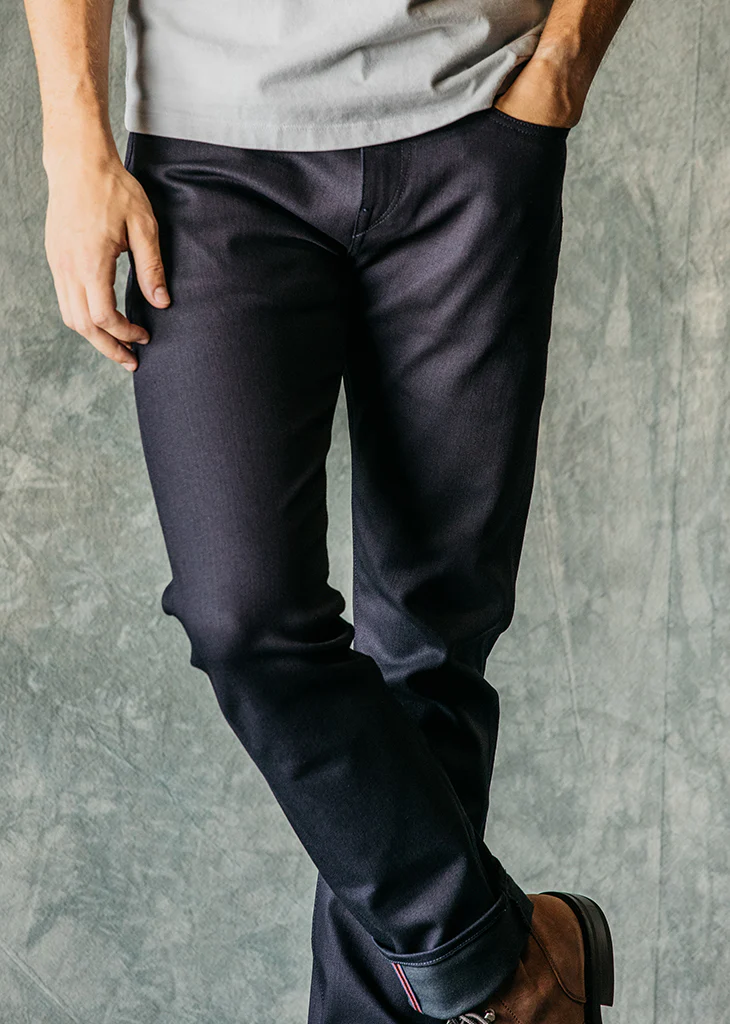 The Scissors Slim tapered - Indigo Black Raw 10.5oz Selvedge - Image 2