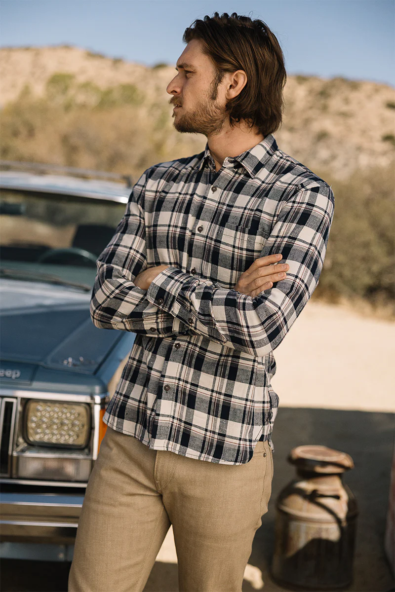 The Ripper Vintage Nep Flannel Plaid - Chalkline - Image 5