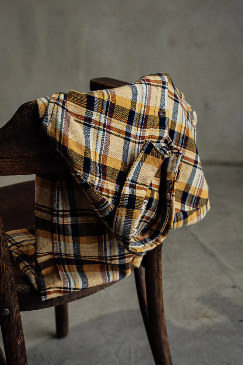 The Ripper Vintage Nep Flannel Plaid - Sun Gold - Image 2