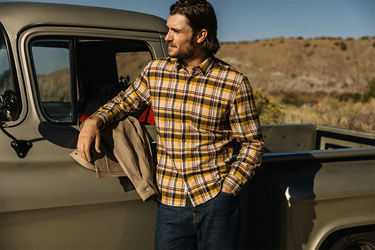 The Ripper Vintage Nep Flannel Plaid - Sun Gold - Image 3