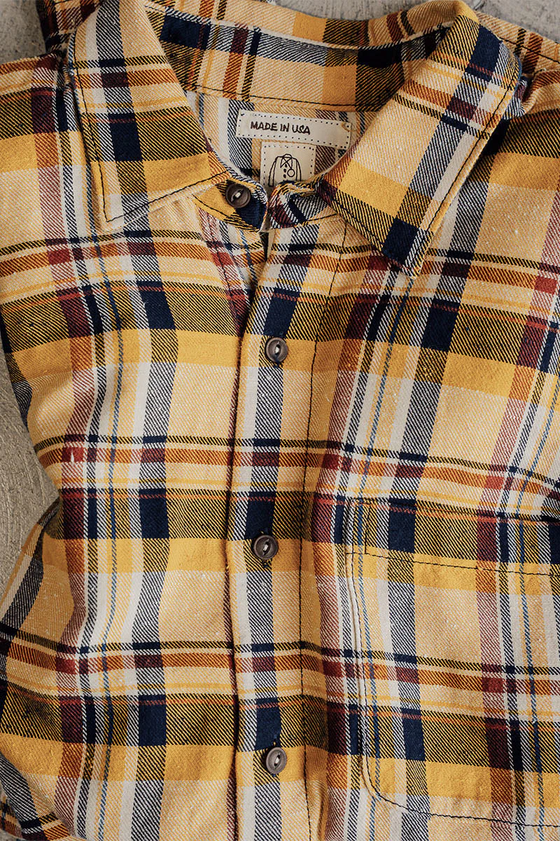 The Ripper Vintage Nep Flannel Plaid - Sun Gold - Image 7