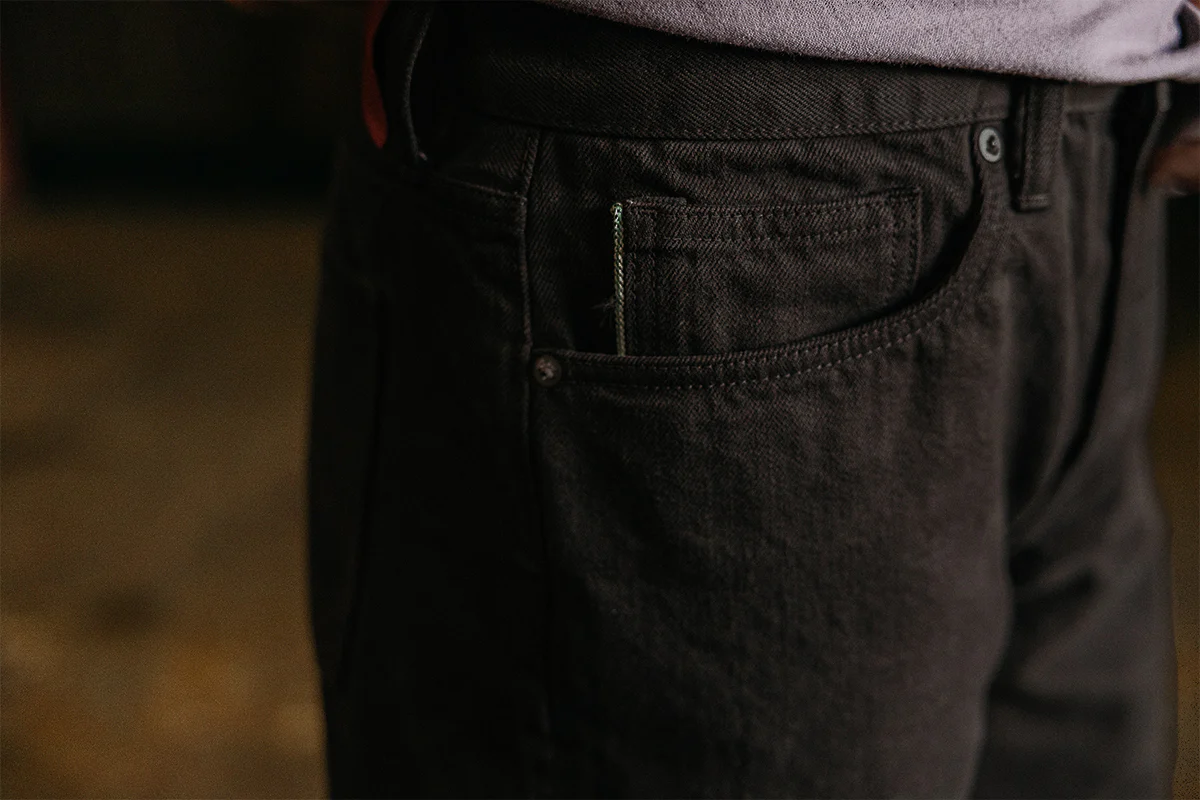 The Barrel Classic Straight Natural Slub - Carob 14oz Selvedge - Image 3