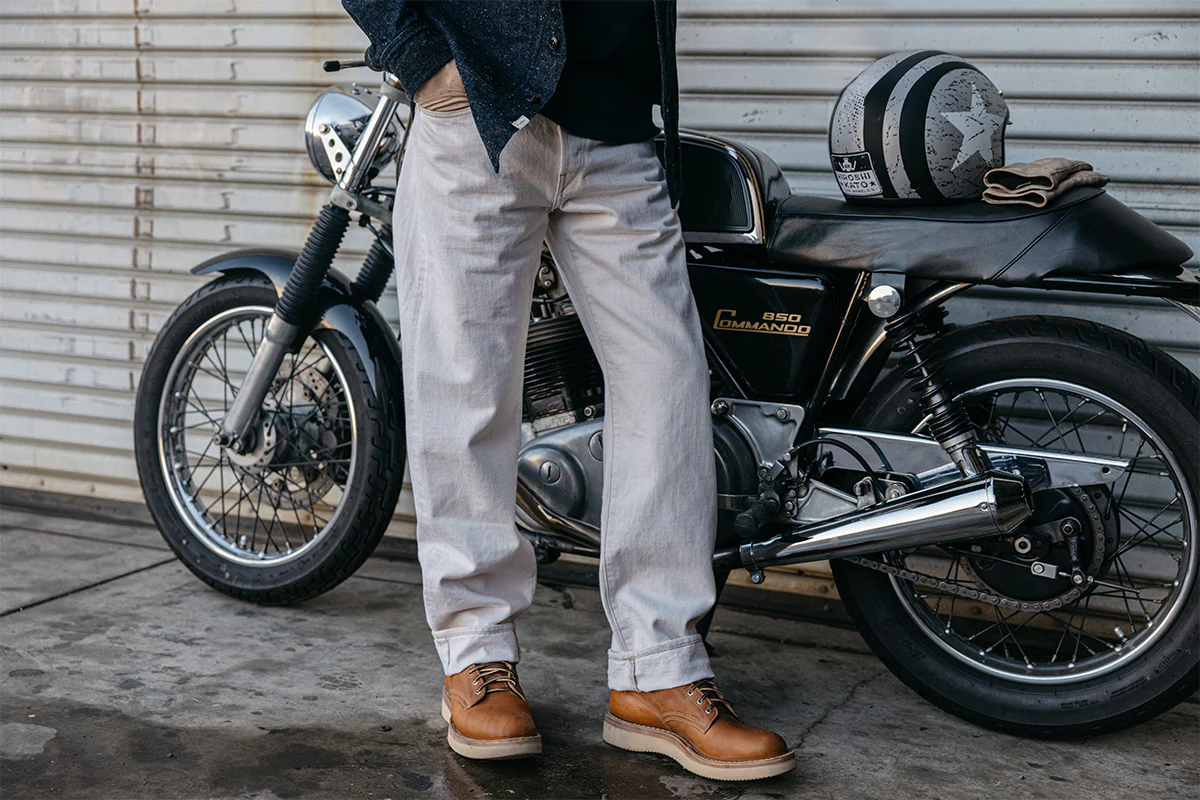 The Barrel Classic Straight Natural Slub - Ecru 14oz Selvedge - Image 3