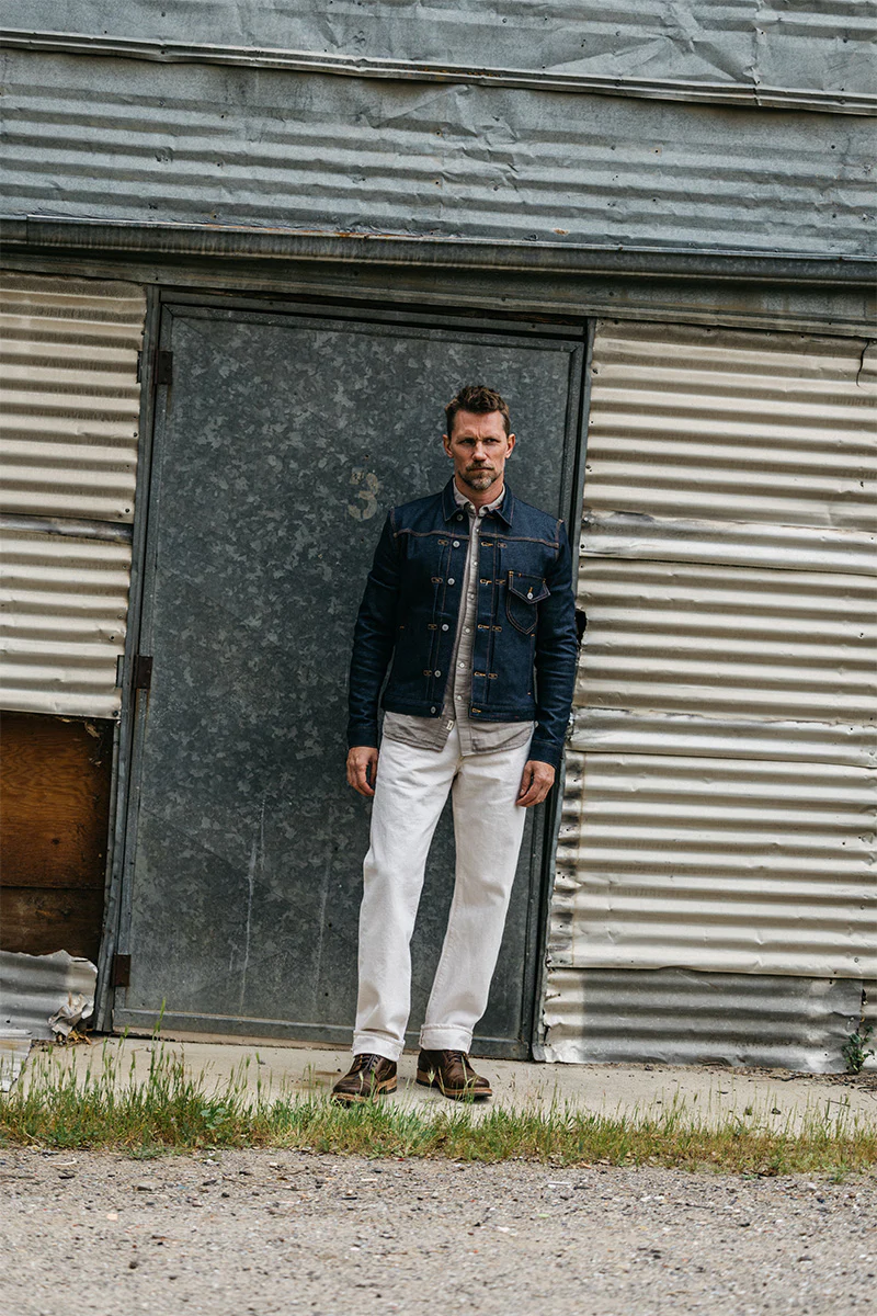 The Barrel Classic Straight Natural Slub - Ecru 14oz Selvedge - Image 4