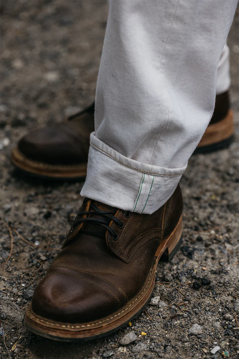 The Barrel Classic Straight Natural Slub - Ecru 14oz Selvedge - Image 5