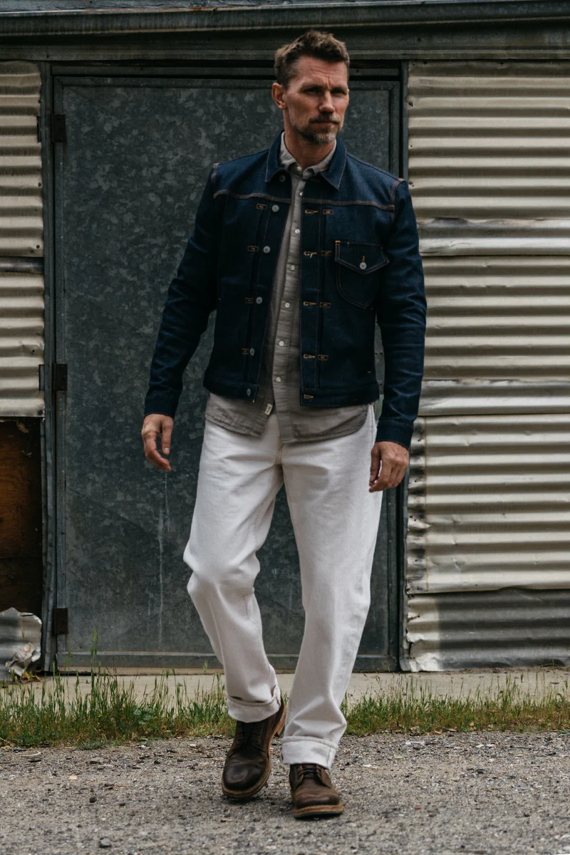 The Barrel Classic Straight Natural Slub - Ecru 14oz Selvedge - Image 7