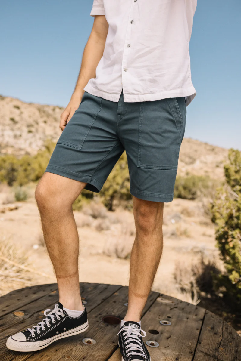 The Scout 8" Denit® Fatigue Shorts - Dusty Blue - Image 5