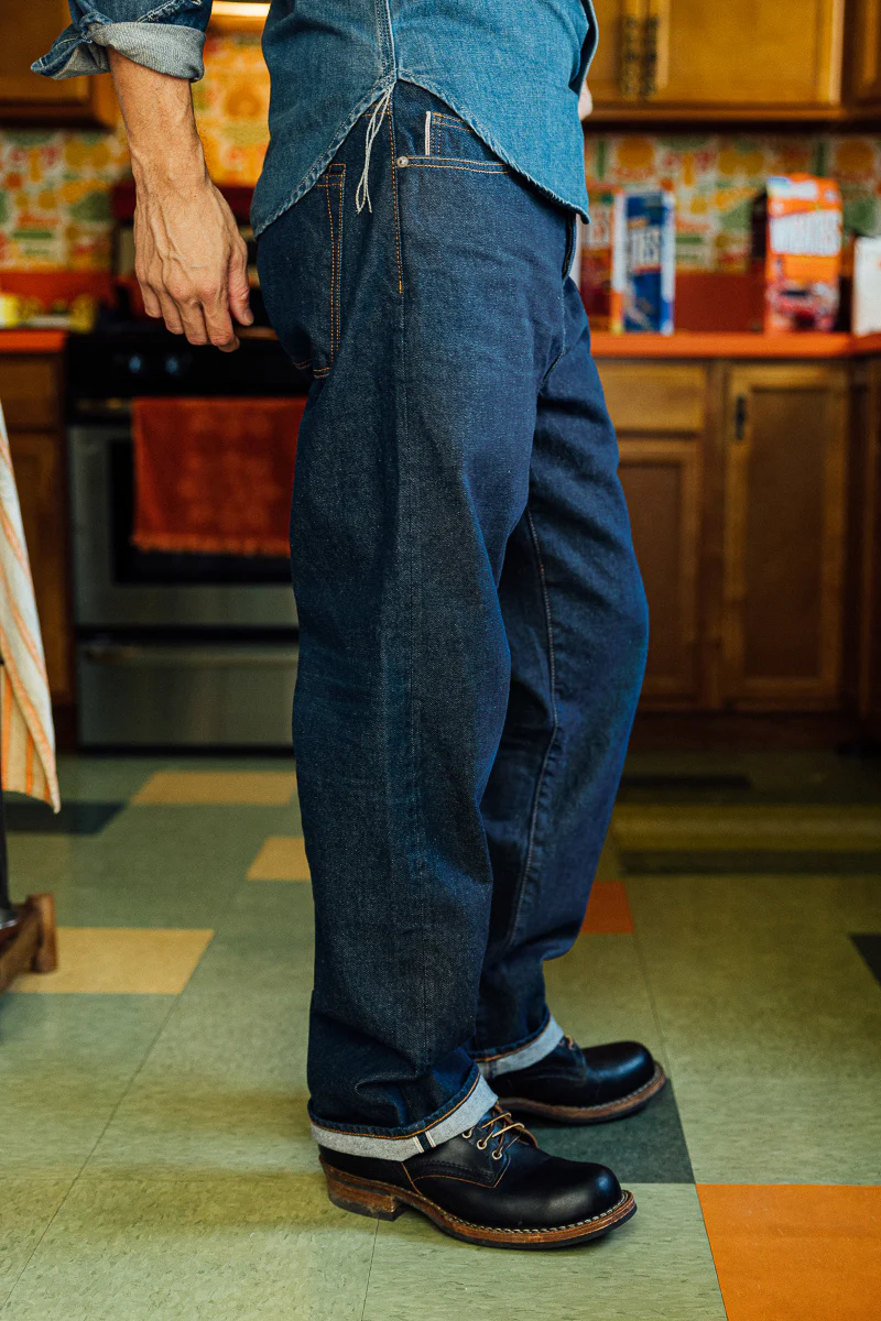 The Pail Loose Straight - Natural Slub Indigo - Brian 12.5oz Selvedge