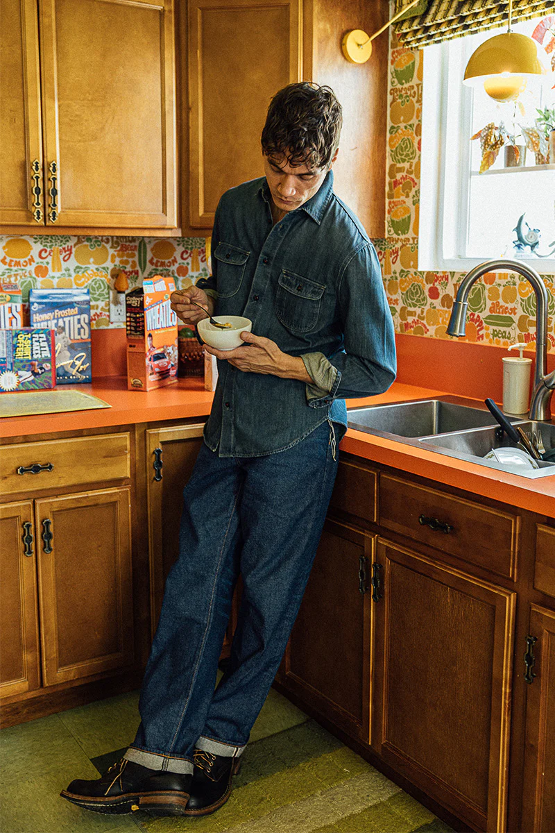 The Pail Loose Straight - Natural Slub Indigo - Brian 12.5oz Selvedge - Image 3