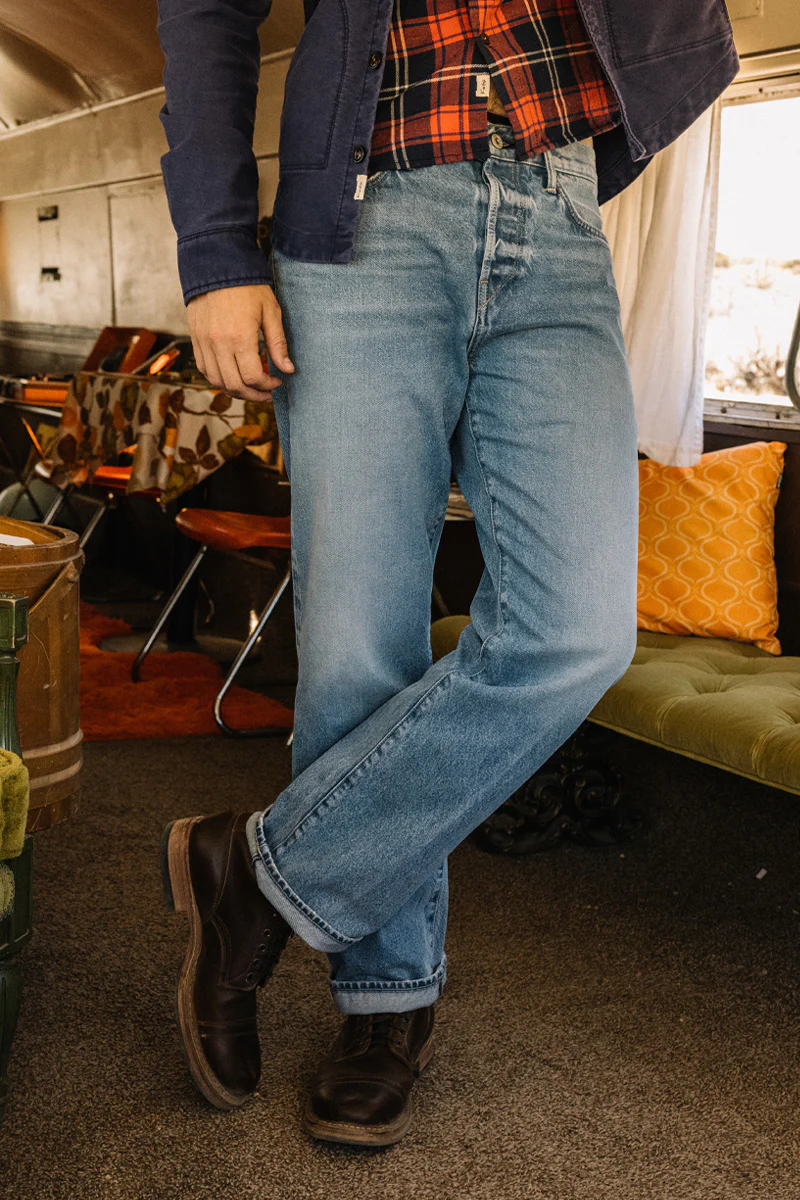 The Pail Loose Straight - Natural Slub Indigo - Lou 12.5oz Selvedge