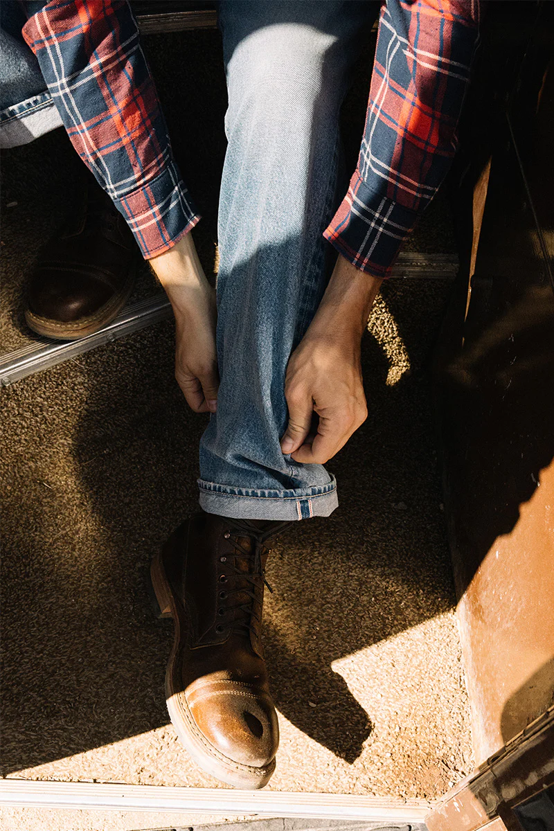 The Pail Loose Straight - Natural Slub Indigo - Lou 12.5oz Selvedge - Image 5