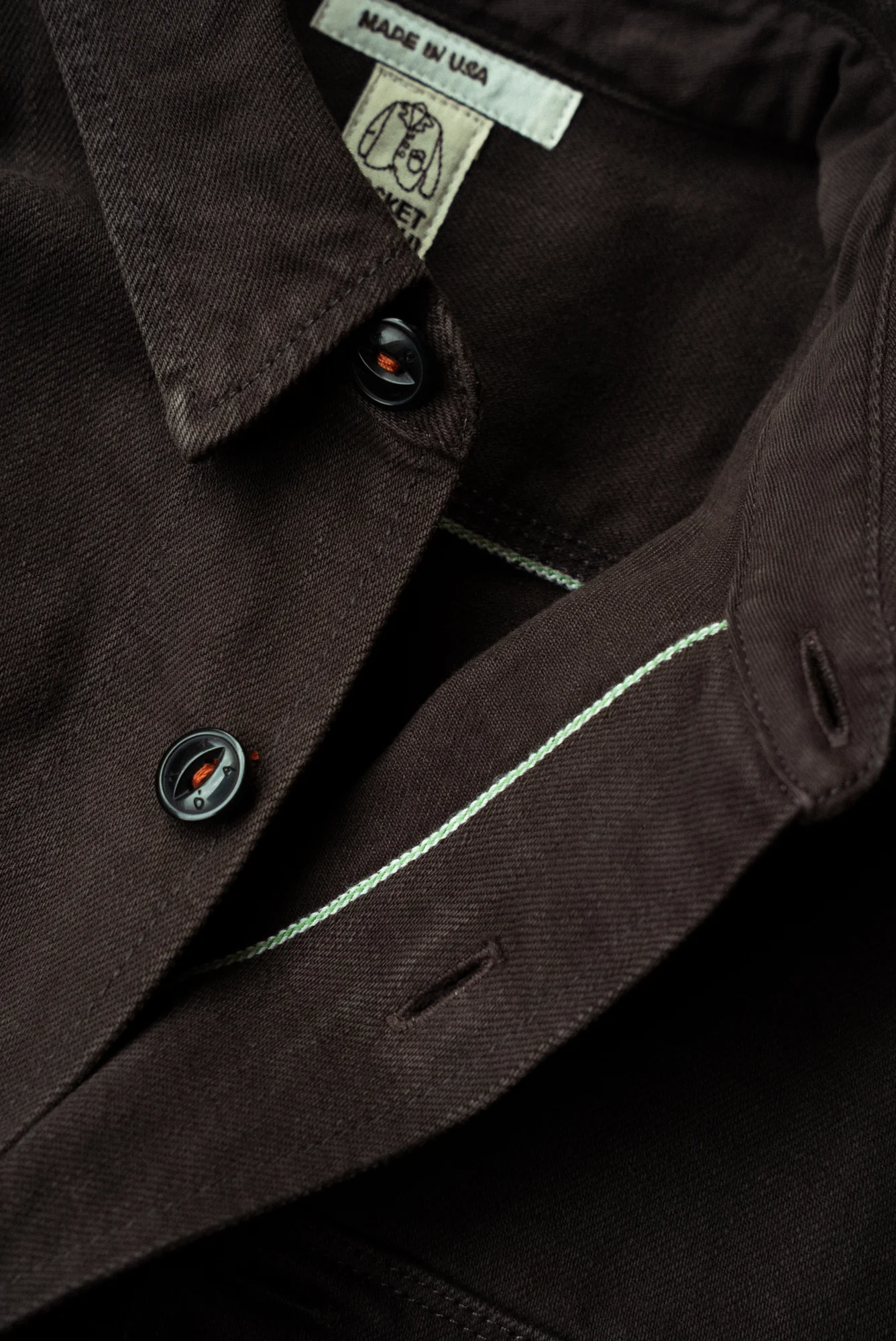 The Anvil Natural Slub - Carob 14oz Selvedge - Image 4