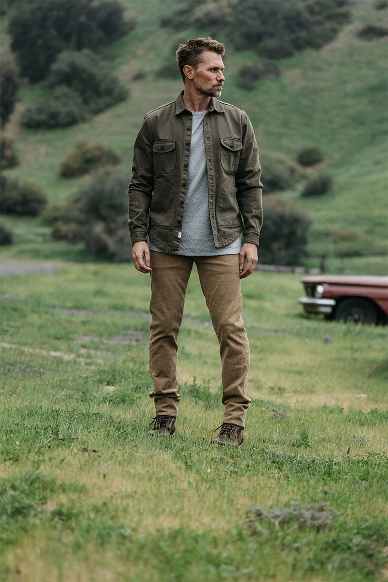 The Anvil Natural Slub - Military Green 14oz Selvedge - Image 2