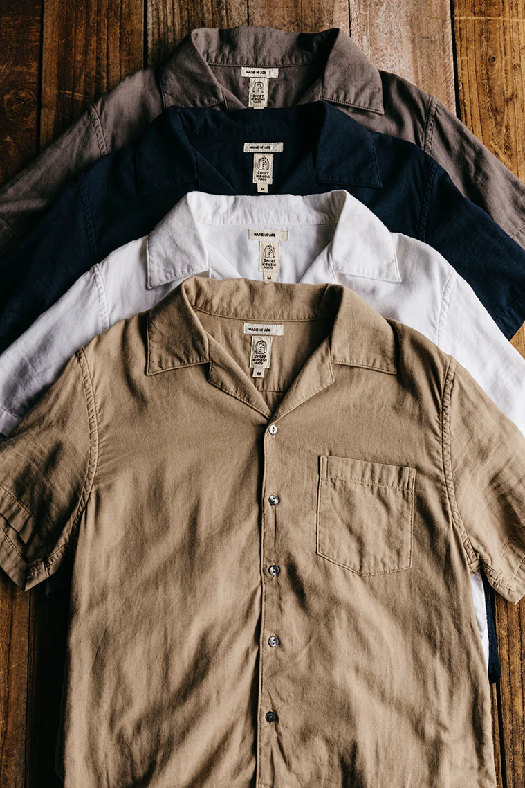 The Wrench Double Gauze Organic Cotton Shirt - Sand - Image 6