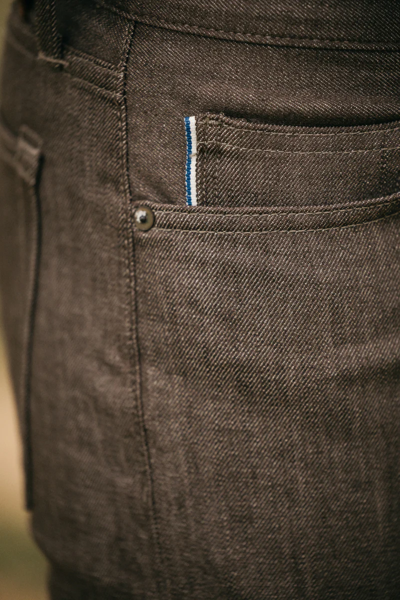 The Pen Slim - Brown Raw 10.5oz Selvedge - Image 2