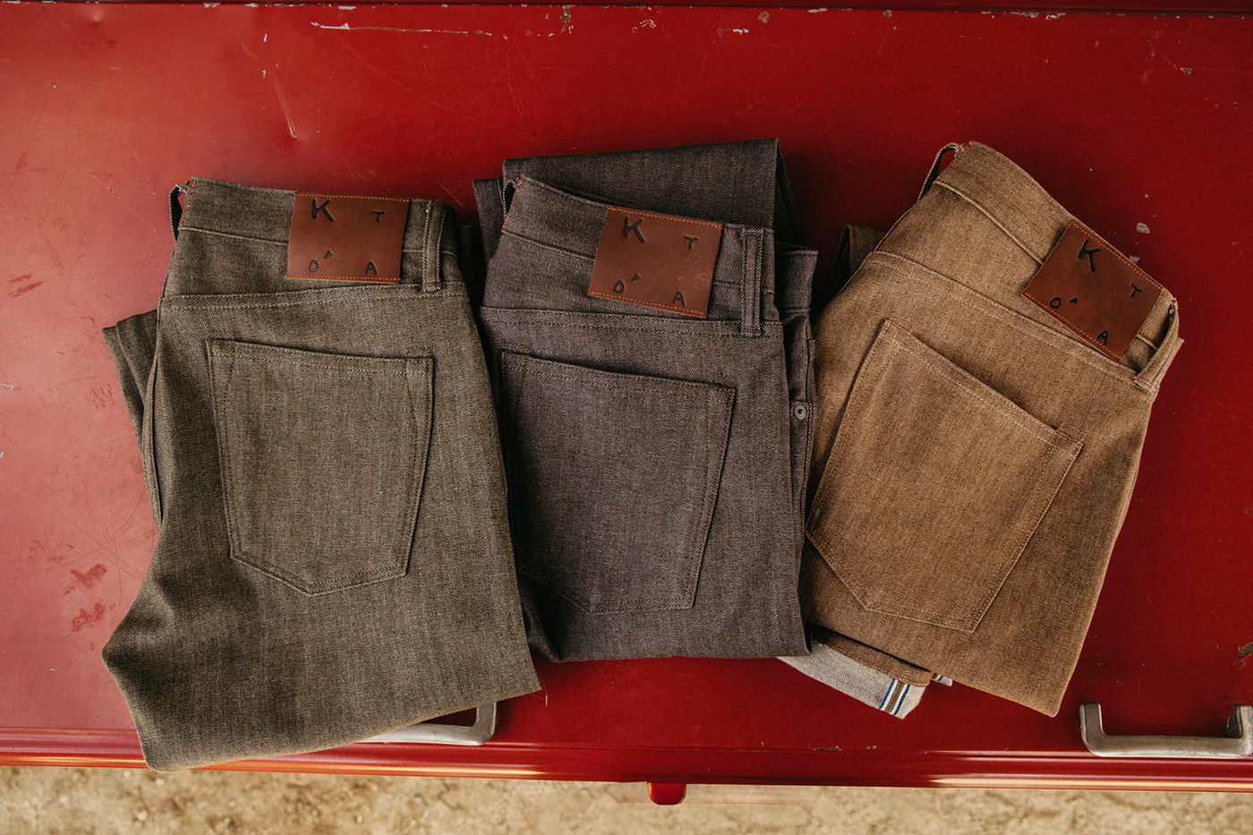 The Pen Slim - Brown Raw 10.5oz Selvedge - Image 3