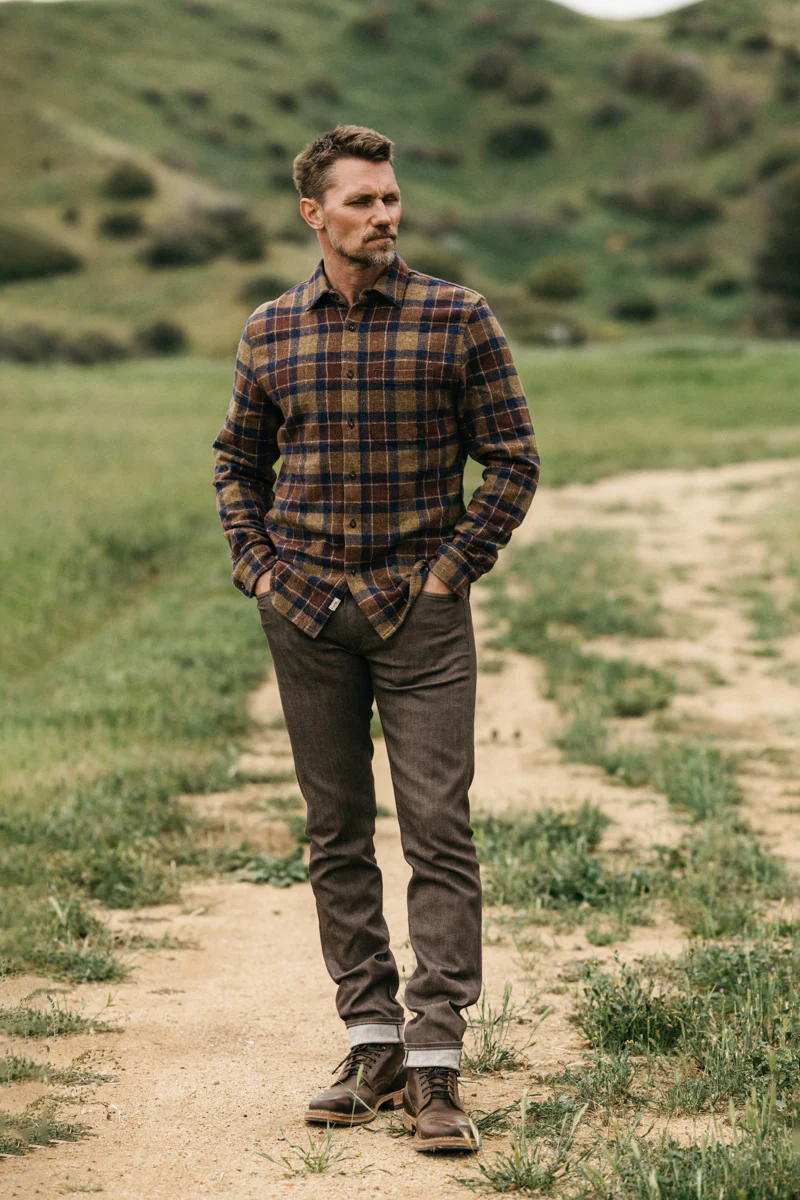 The Pen Slim - Brown Raw 10.5oz Selvedge - Image 4