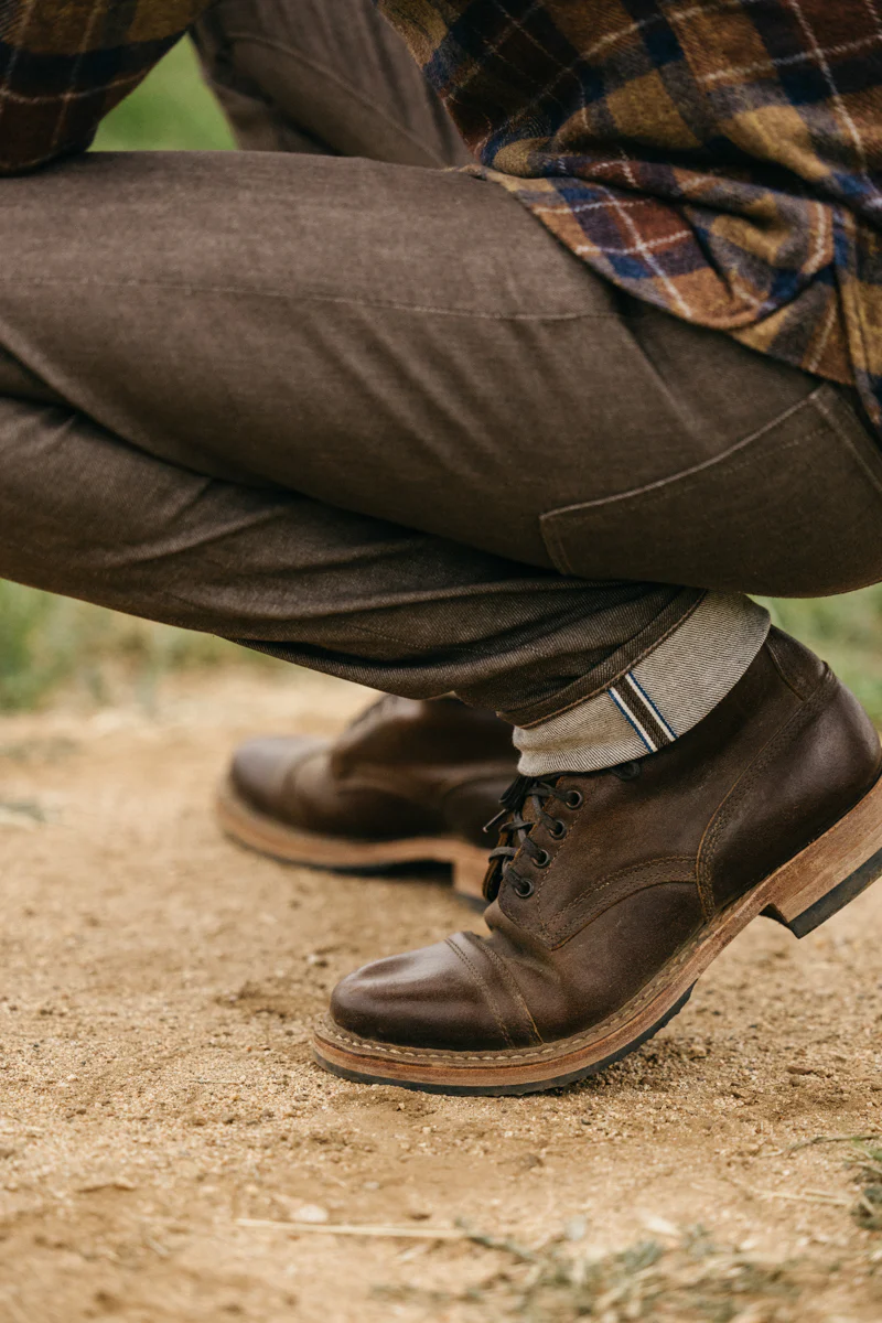 The Pen Slim - Brown Raw 10.5oz Selvedge - Image 6
