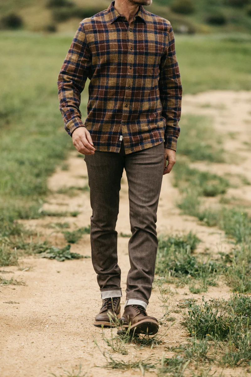 The Pen Slim - Brown Raw 10.5oz Selvedge - Image 7