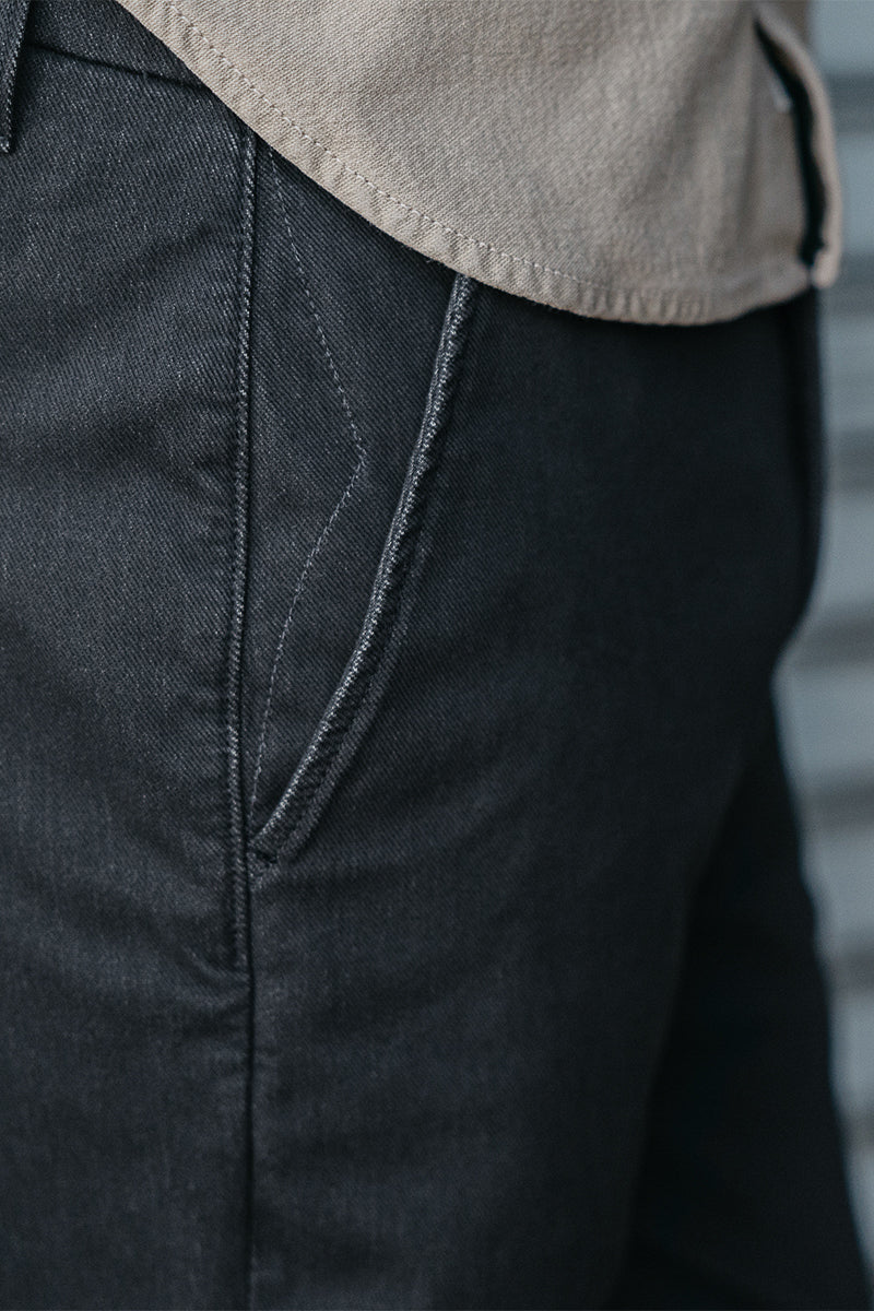 The Pipe Straight Denit® Chino - Charcoal - Image 4