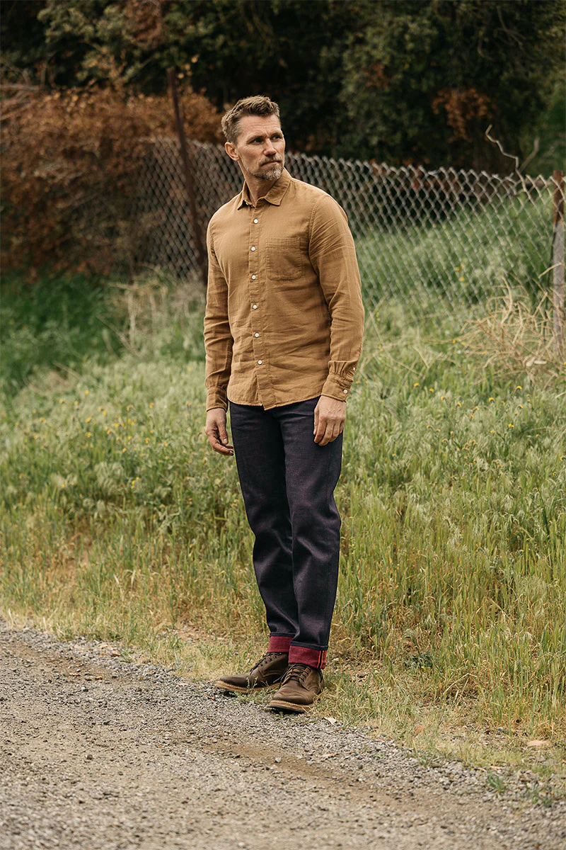 The Hammer Straight Etched - Bordeaux Raw 13oz Selvedge - Image 4