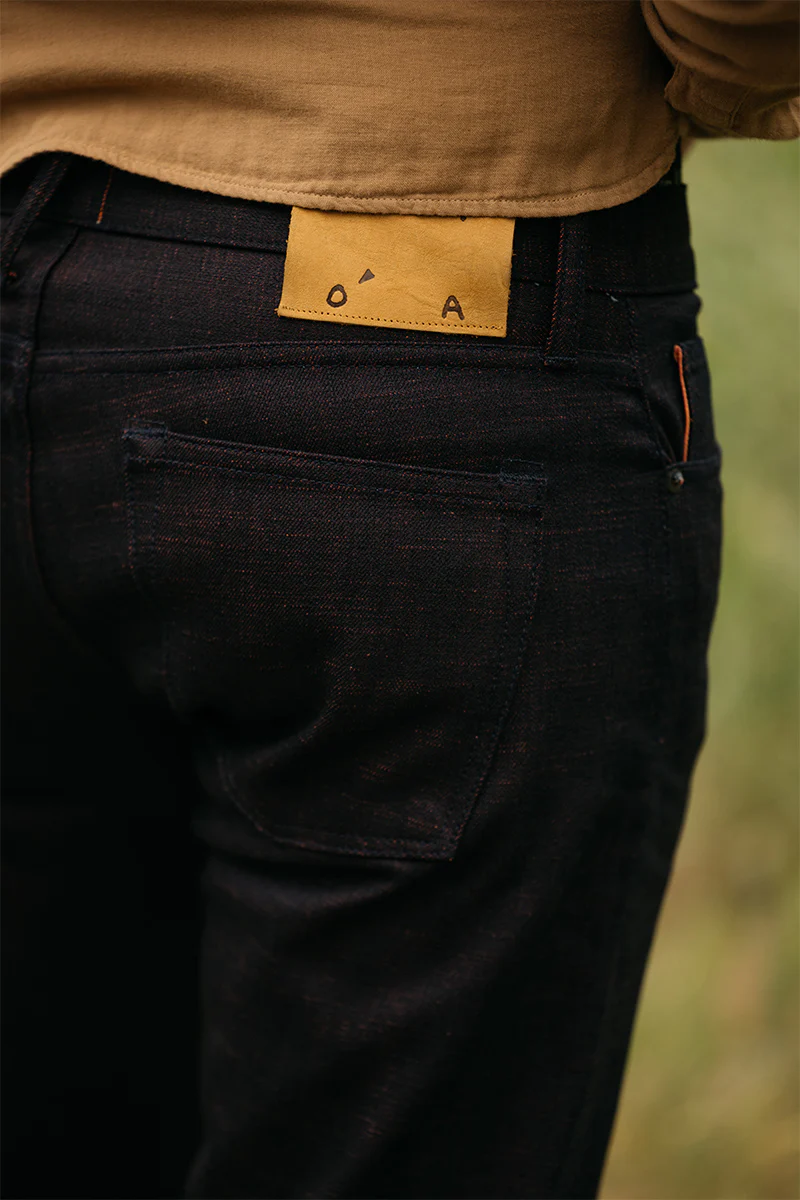 The Hammer Straight Etched - Bordeaux Raw 13oz Selvedge - Image 6