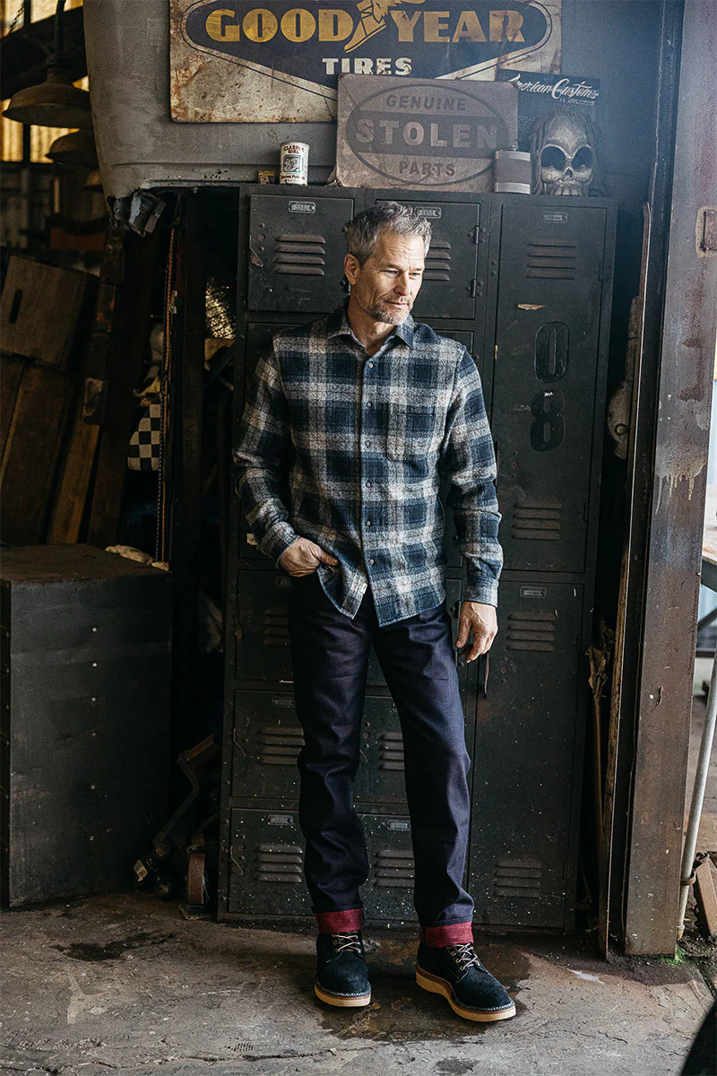 The Hammer Straight Etched - Bordeaux Raw 13oz Selvedge - Image 7