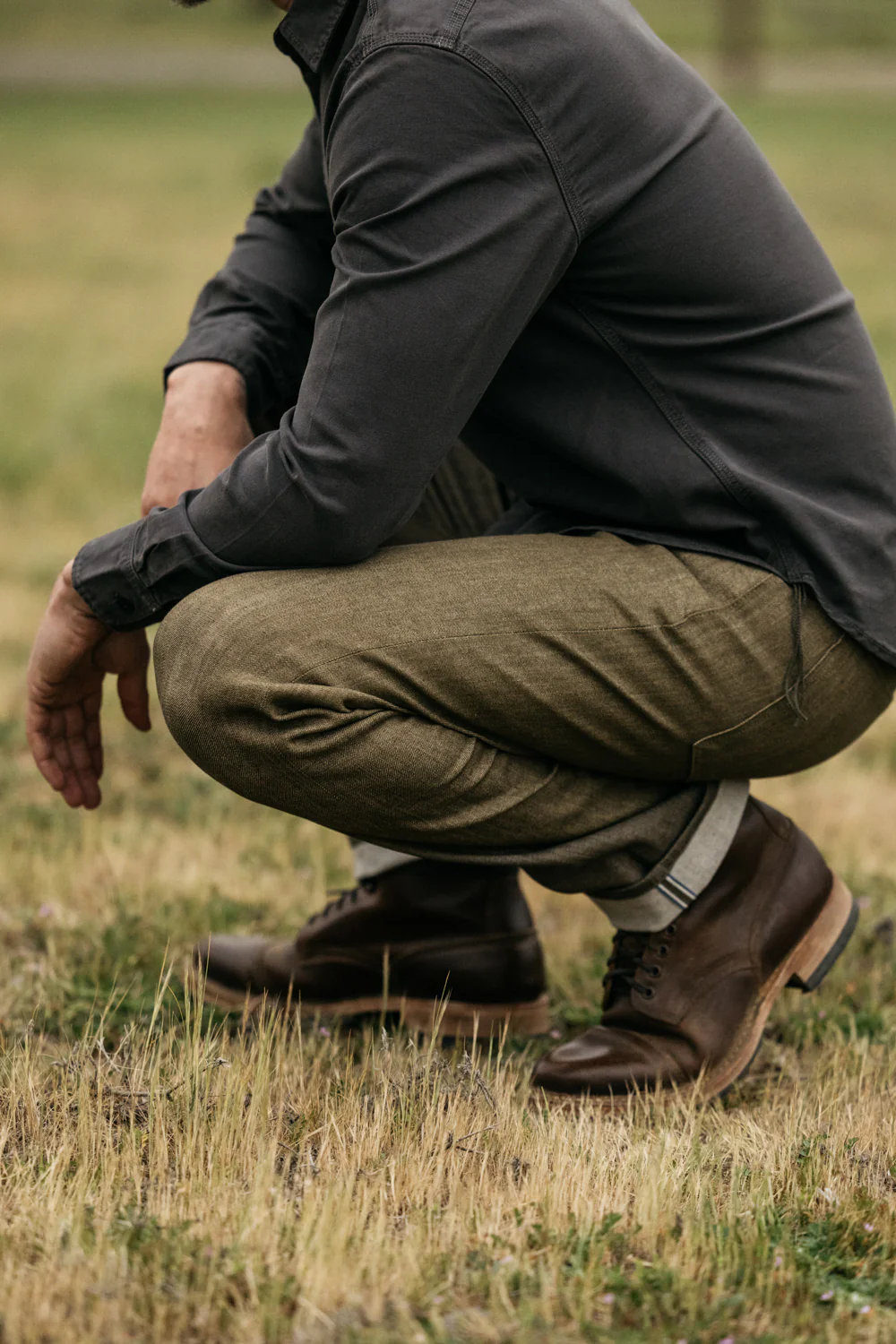 The Hammer Straight - Dark Green Raw 10.5oz Selvedge - Image 2