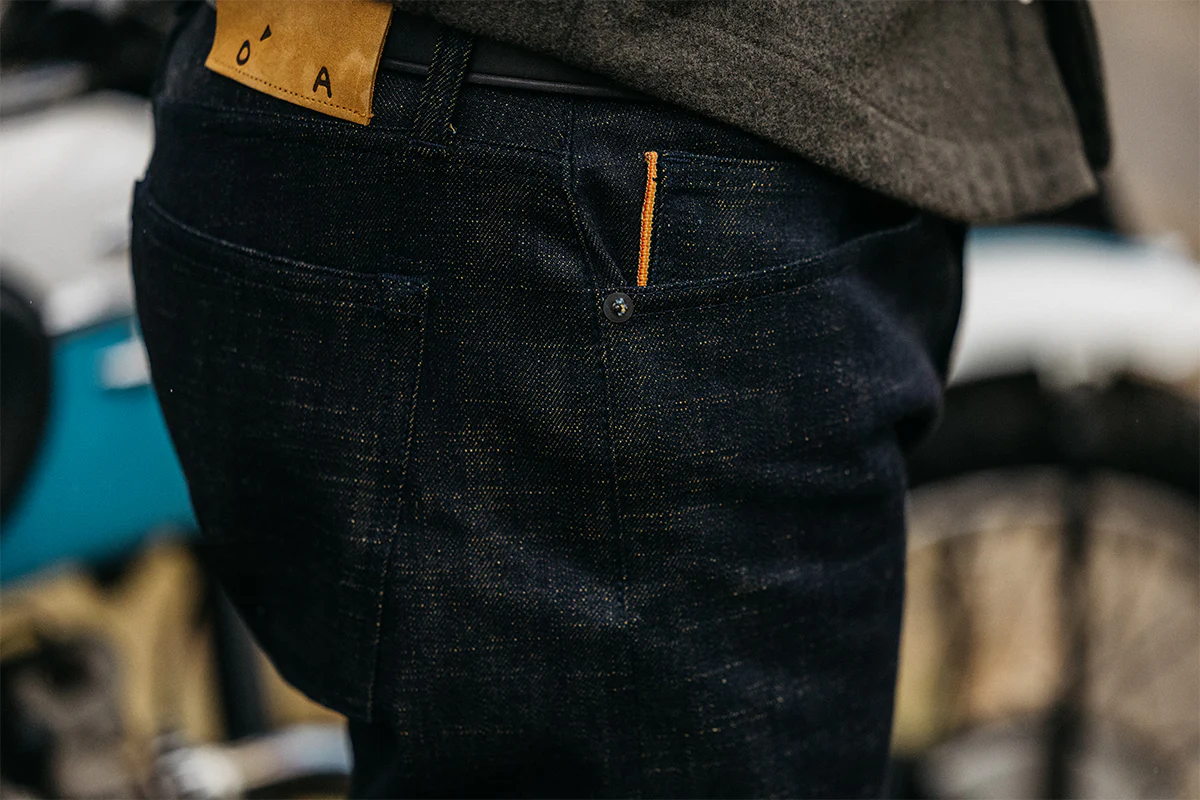 The Hammer Straight Etched - Green Tea Raw 13oz Selvedge - Image 3