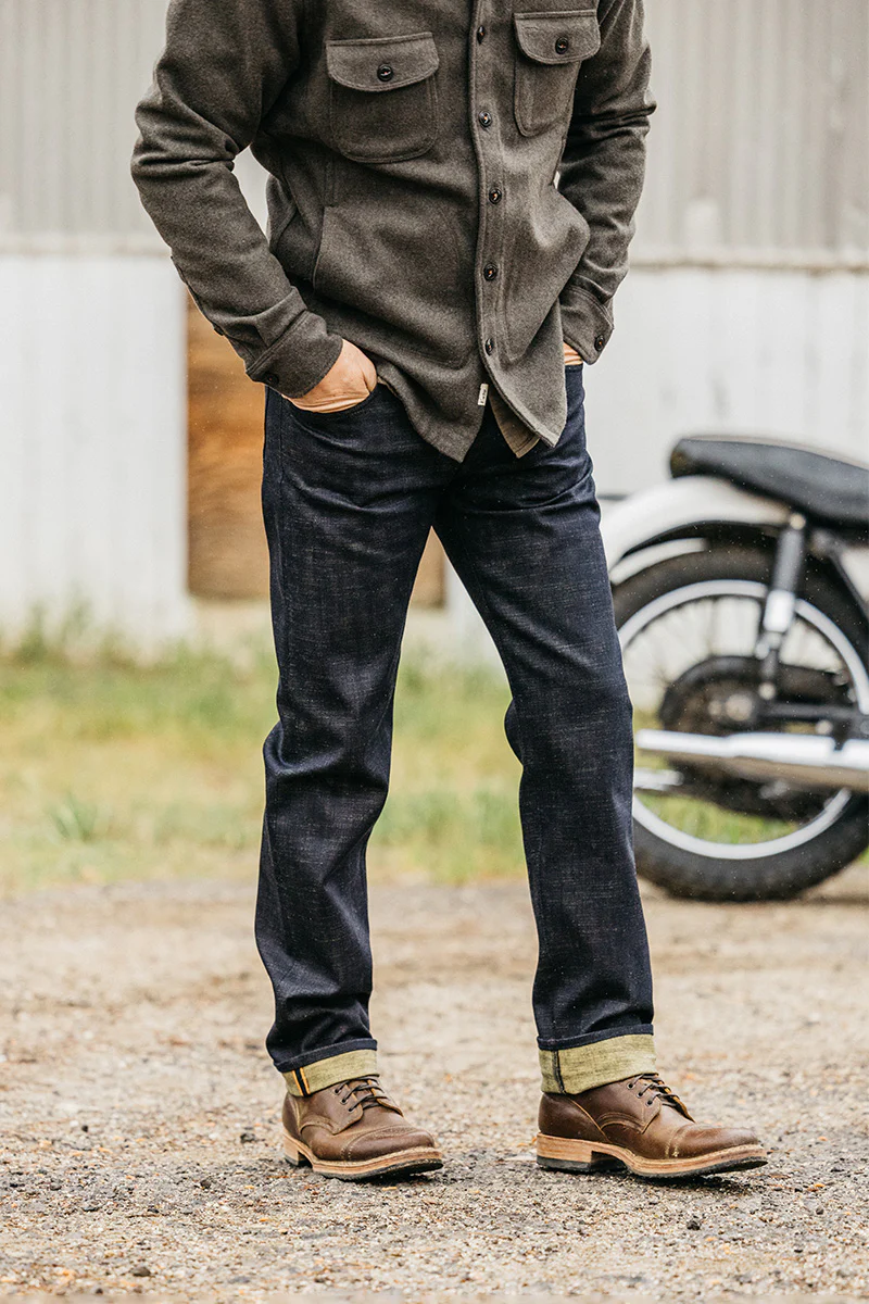The Hammer Straight Etched - Green Tea Raw 13oz Selvedge - Image 5