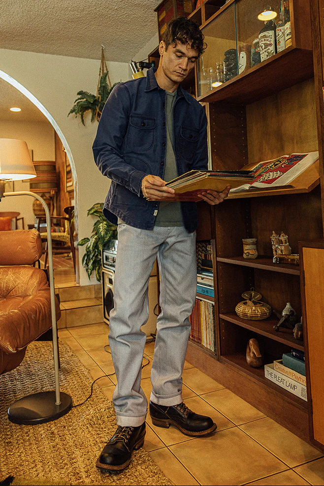 The Hammer Straight - Silver Gray Raw 14oz Selvedge - Image 4