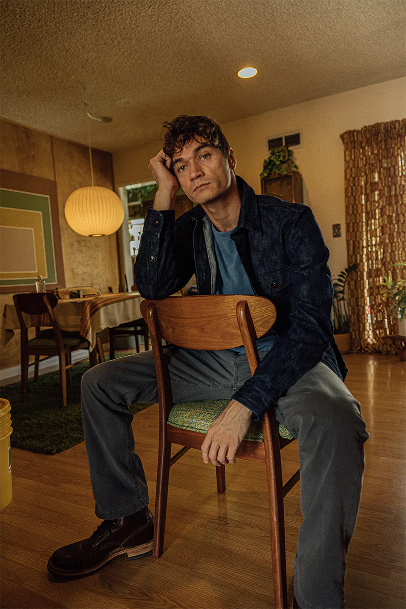 The Pipe Straight Oxford Chino - Charcoal - Image 7