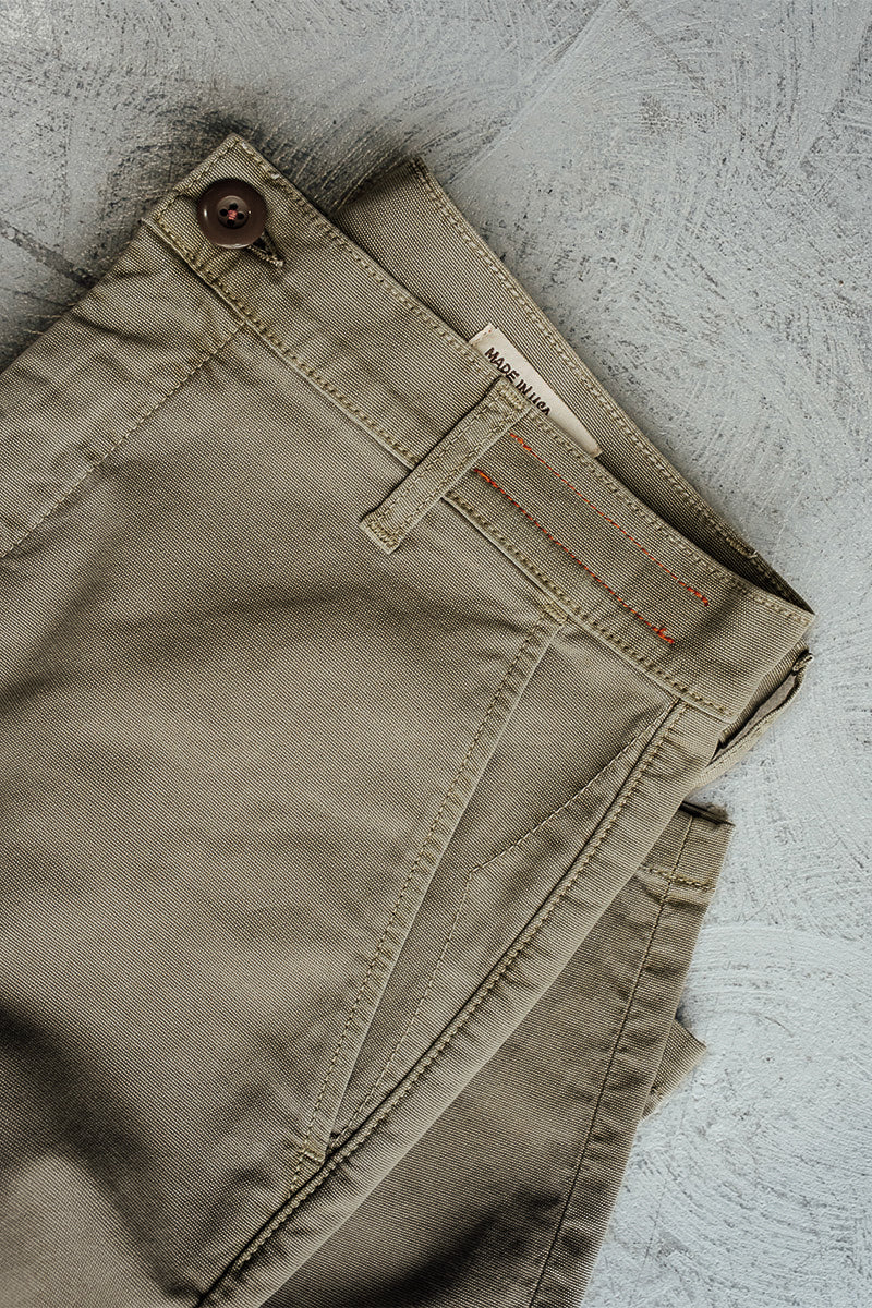 The Pipe Straight Oxford Chino - Moss - Image 5
