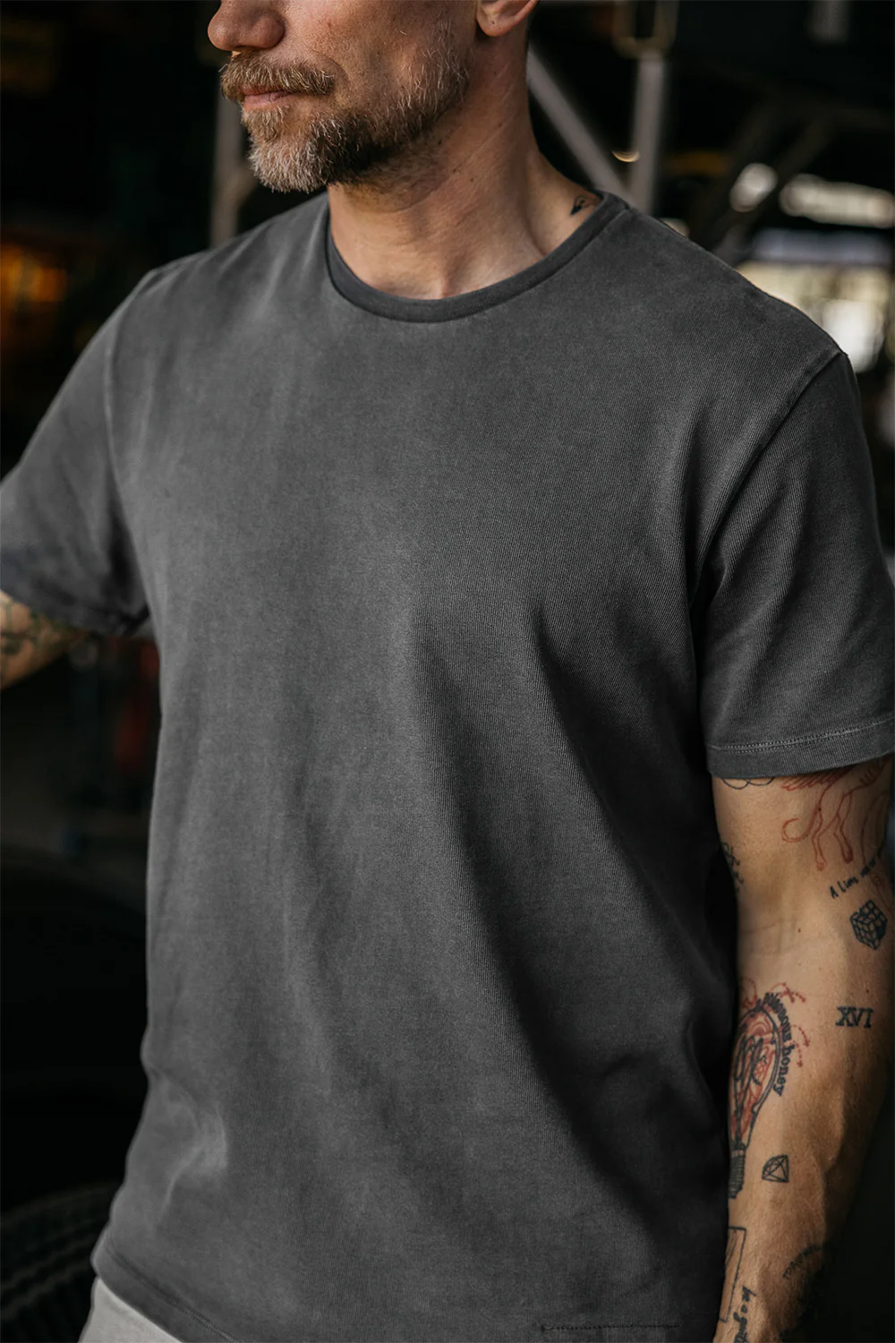 The Stamp 9oz Organic Cotton - Concrete - Image 5