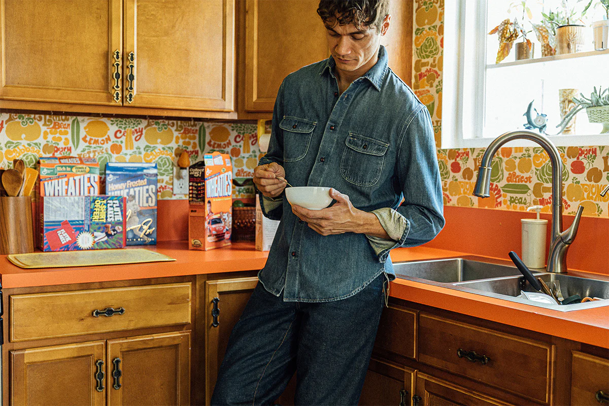 The Brace Shirt  7oz Denim - Craig - Image 3