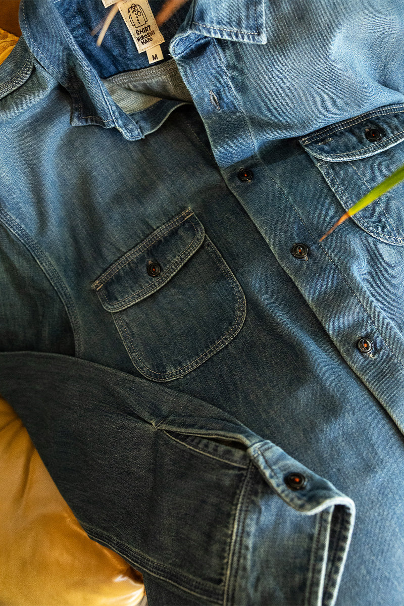 The Brace Shirt  7oz Denim - Craig - Image 6