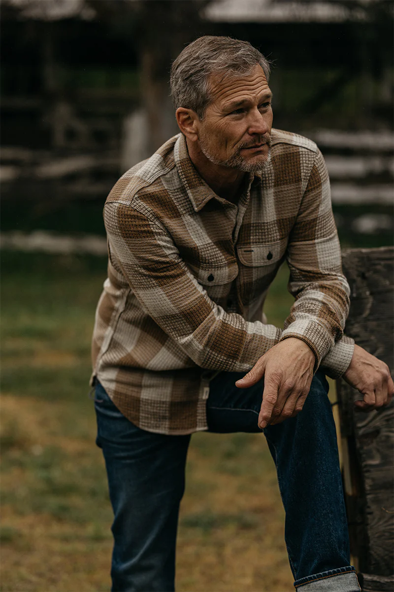 The Brace Waffle Plaid - Fog - Image 4