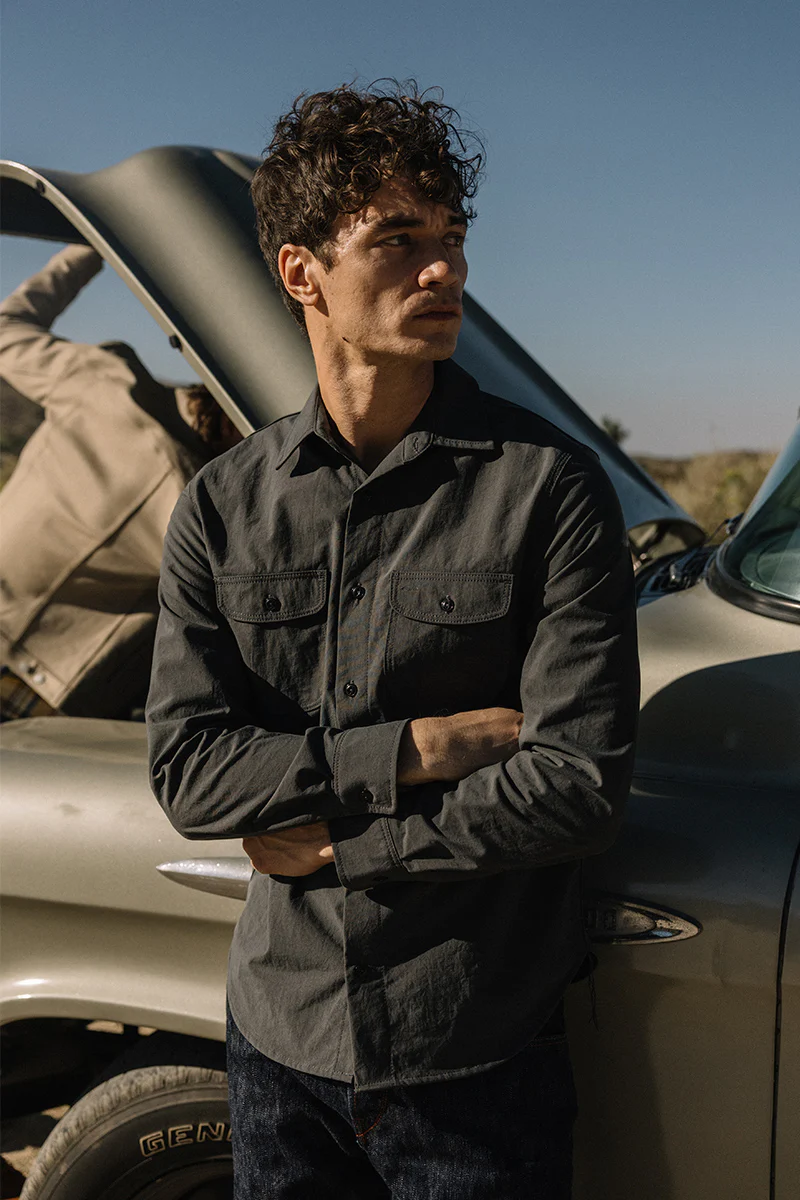 The Brace Shirt Oxford Water Repellent - Granite