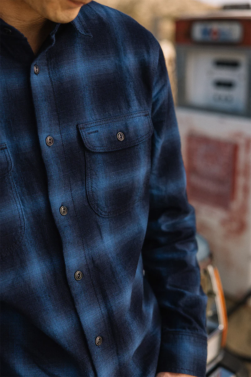 The Brace Shadow Ombre Plaid - Lake - Image 4