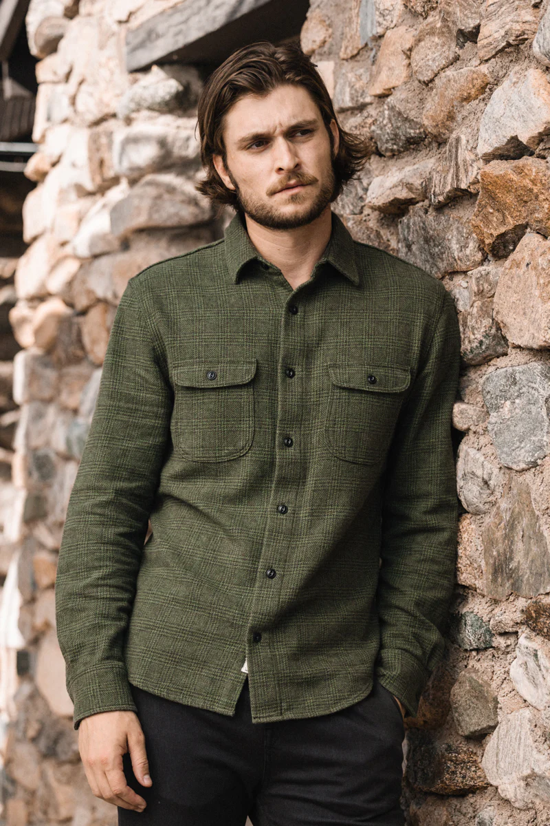 The Brace Triple Twisted Plaid - Moss